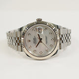 Rolex Datejust 41mm Steel and White Gold 126334NG Mother of Pearl Diamond Dial Jul 2018 - View 3