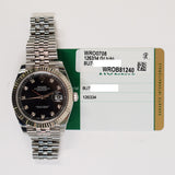 Rolex Datejust 41mm Steel and White Gold 126334 Black Diamond Dial Jul 2018 - View 2