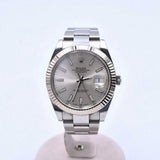 Rolex Datejust 41mm Steel and White Gold 126334 Silver Dial Dec 2017 - View 1