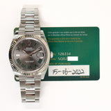 Rolex Datejust 41mm Steel and White Gold 126334 Wimbledon Dial Jun 2022 - View 2