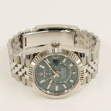 Rolex Datejust 41mm Steel and White Gold 336934 Green Dial Feb 2026 - View 3