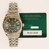 Rolex Datejust 41mm Steel and White Gold 336934 Green Dial Feb 2026 - View 2