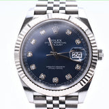 Rolex Datejust 41mm Steel and Yellow Gold 126334G Blue Diamond Dial Aug 2020 - View 1