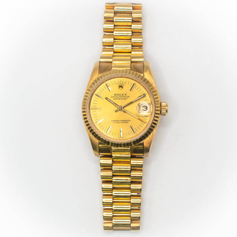 Rolex Datejust 68278 Champagne Dial Nov 1984