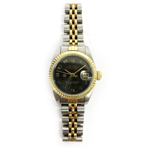 Rolex Datejust 69173 Black Jubilee Arabic Dial Jan 1992