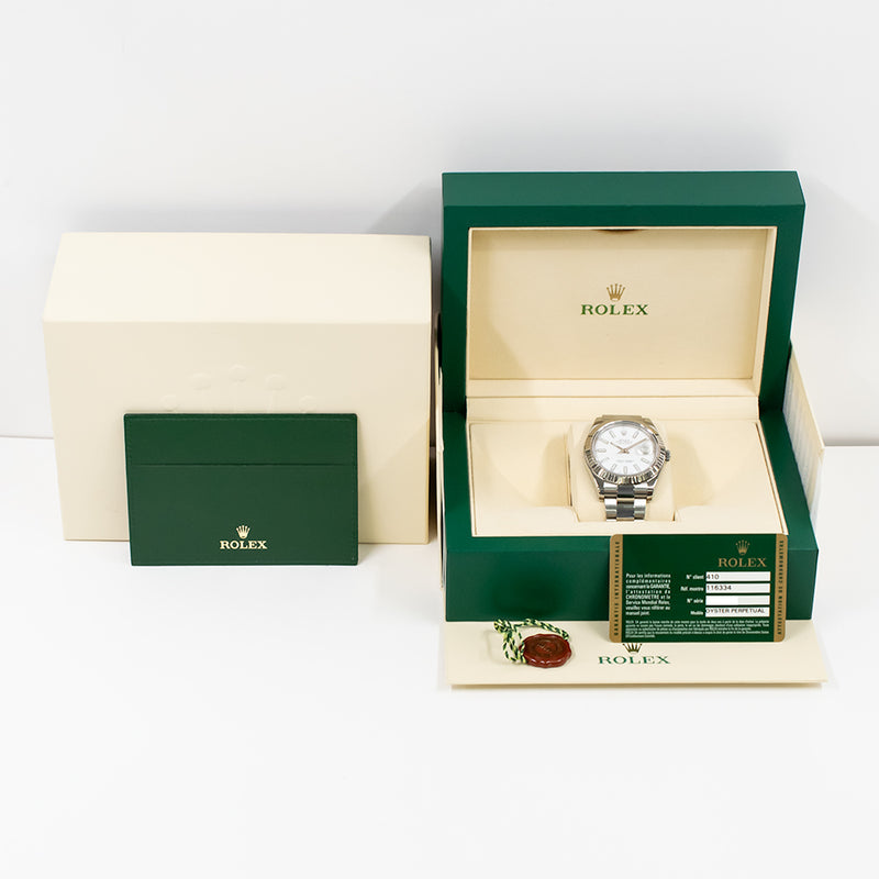 Rolex Datejust II 116334 White Dial Dec 2009 – CHRONONATION