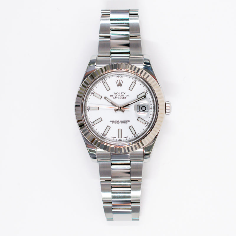 Rolex Datejust II 116334 White Dial Dec 2009 – CHRONONATION