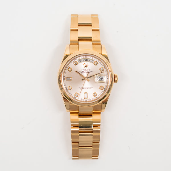Rolex Day-Date 118205 Pink Diamond Dial Jul 2003