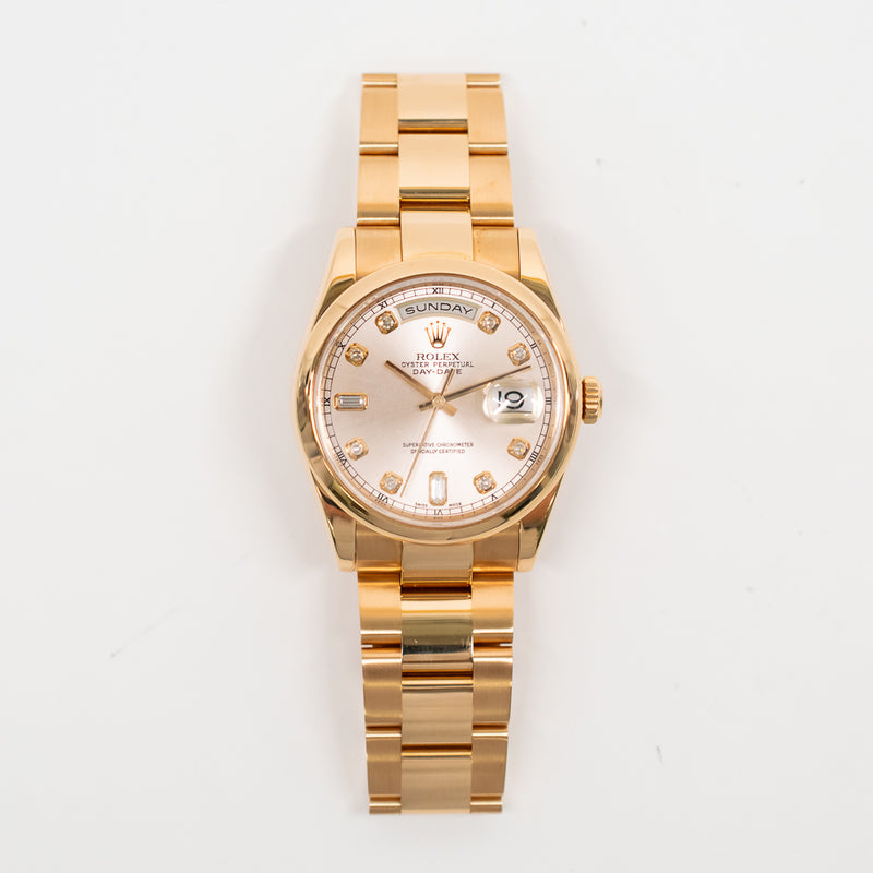 Rolex Day-Date 118205 Pink Diamond Dial Jul 2003