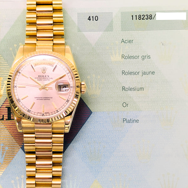 Rolex Day-Date 118238 Champagne Dial Jul 2005