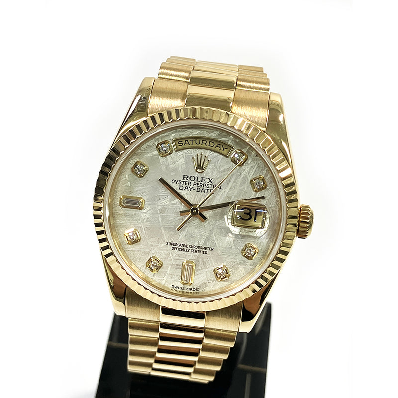 Rolex Day-Date 118238 Meteorite Diamond Dial Aug 2009