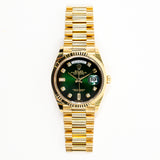 Rolex Day-Date 128238A Green Diamond Dial Aug 2023