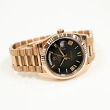 Rolex Day-Date 228235 Black Roman Dial Mar 2025