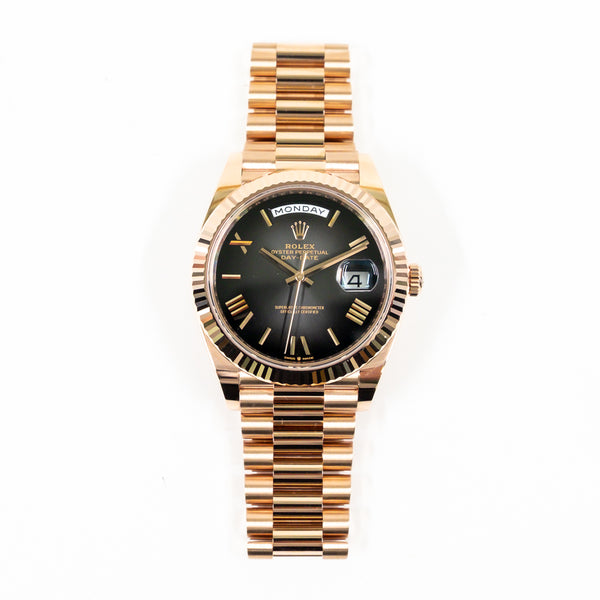 Rolex Day-Date 228235 Slate Ombre Roman Dial Jan 2025