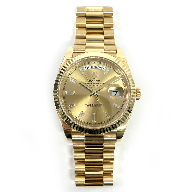 Rolex Day-Date 228238 Champagne Diamond Dial Sep 2017