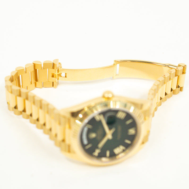Rolex Day-Date 228238 Green Ombre Roman Dial Jul 2025