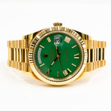 Rolex Day-Date 228238 Green Roman Dial Feb 2022