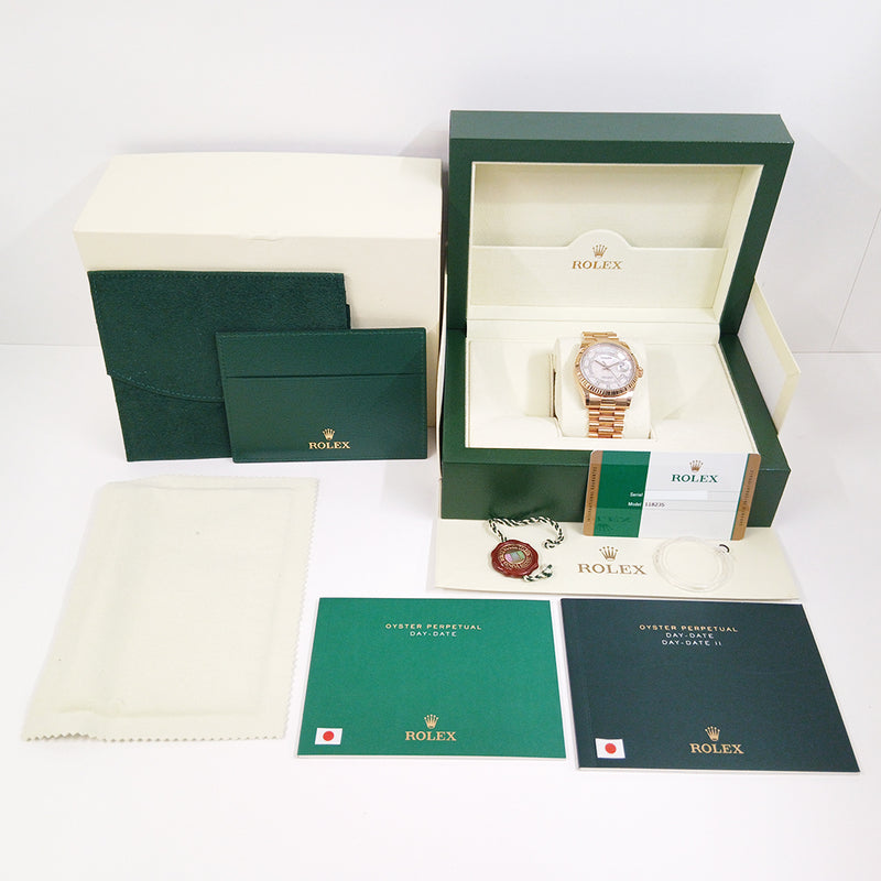 Rolex Day-Date 36 President 118235 Carousel Pink MOP Diamond Dial
