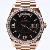Rolex Day-Date 36mm Rose Gold 128345RBR Eisenkiesel Diamond Dial Nov 2021 - View 3