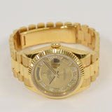 Rolex Day-Date 36mm Yellow Gold 118238MR Champagne Myriad Roman Dial Jan 2011 - View 4