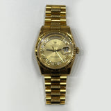 Rolex Day-Date 36mm Yellow Gold 118238MR Champagne Myriad Roman Dial May 2013 - View 1