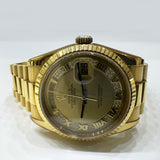 Rolex Day-Date 36mm Yellow Gold 118238MR Champagne Myriad Roman Dial May 2013 - View 3