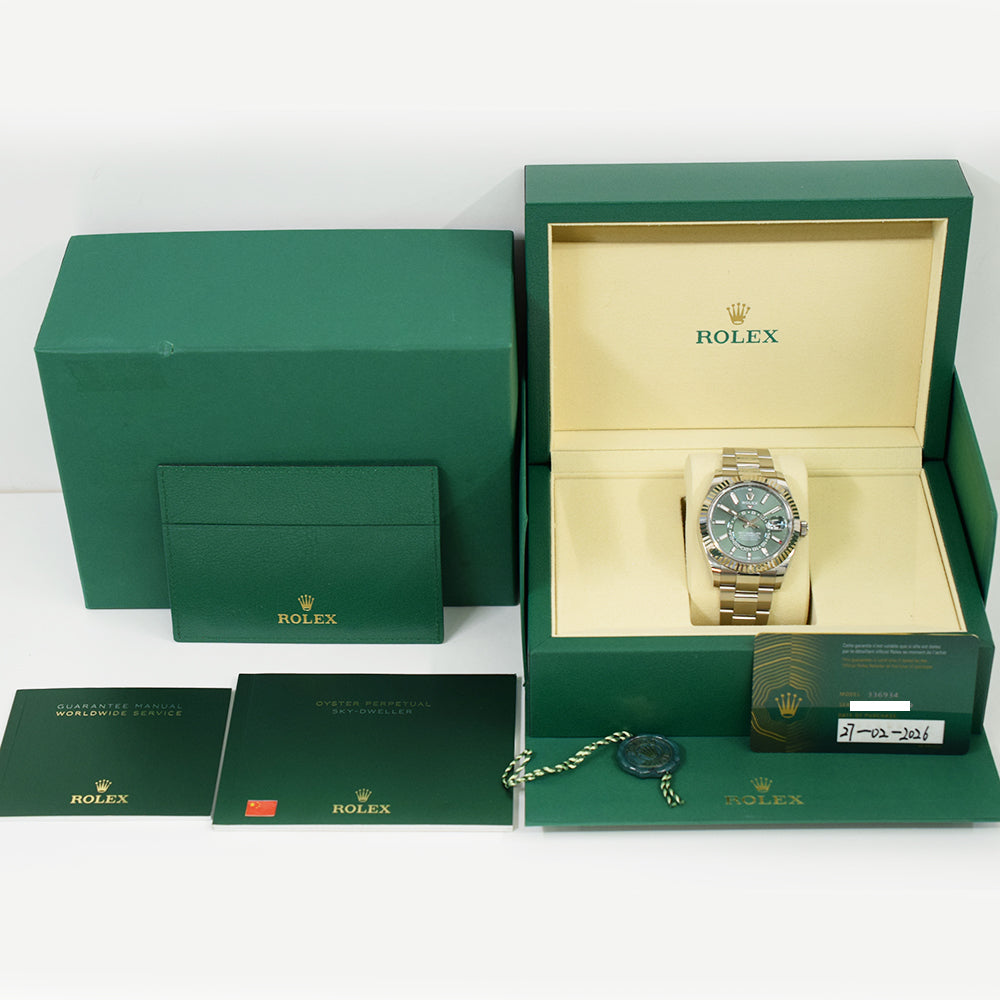 Rolex Day-Date 36mm Yellow Gold 336934 Green Dial Feb 2026