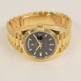 Rolex Day-Date 40mm Yellow Gold 228238A Black Diamond Dial Feb 2021 - View 3