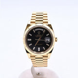 Rolex Day-Date 40mm Yellow Gold 228238 Black Diamond Dial Jul 2024 - View 1