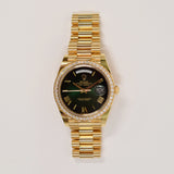 Rolex Day-Date 40mm Yellow Gold 228348RBR Green Ombre Dial Nov 2025 - View 1