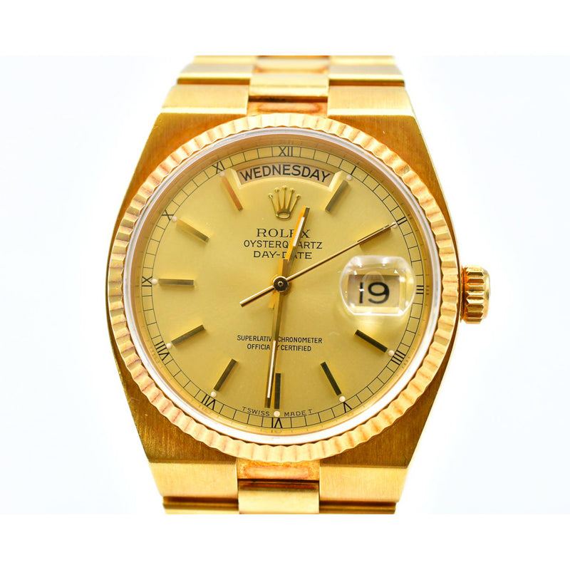 Rolex Day-Date Oysterquartz 19018N Champange Dial