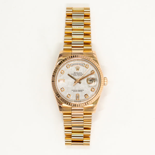 Rolex Day Date 118235F Meteorite Diamond Dial