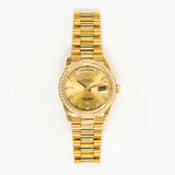 Rolex Day Date 118348A Champagne Diamond Dial Dec 2017