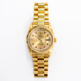 Rolex Day Date 18238LR Champagne Diamond Dial Jul 1991