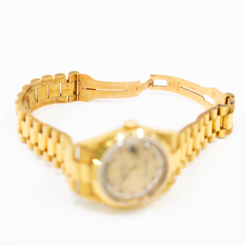 Rolex Day Date 18238LR Champagne Diamond Dial Jul 1991