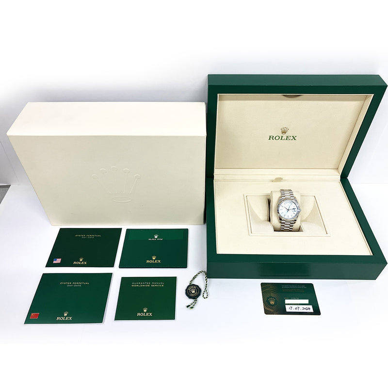 Rolex Day Date 228236 Ice Blue Dial Jul 2024