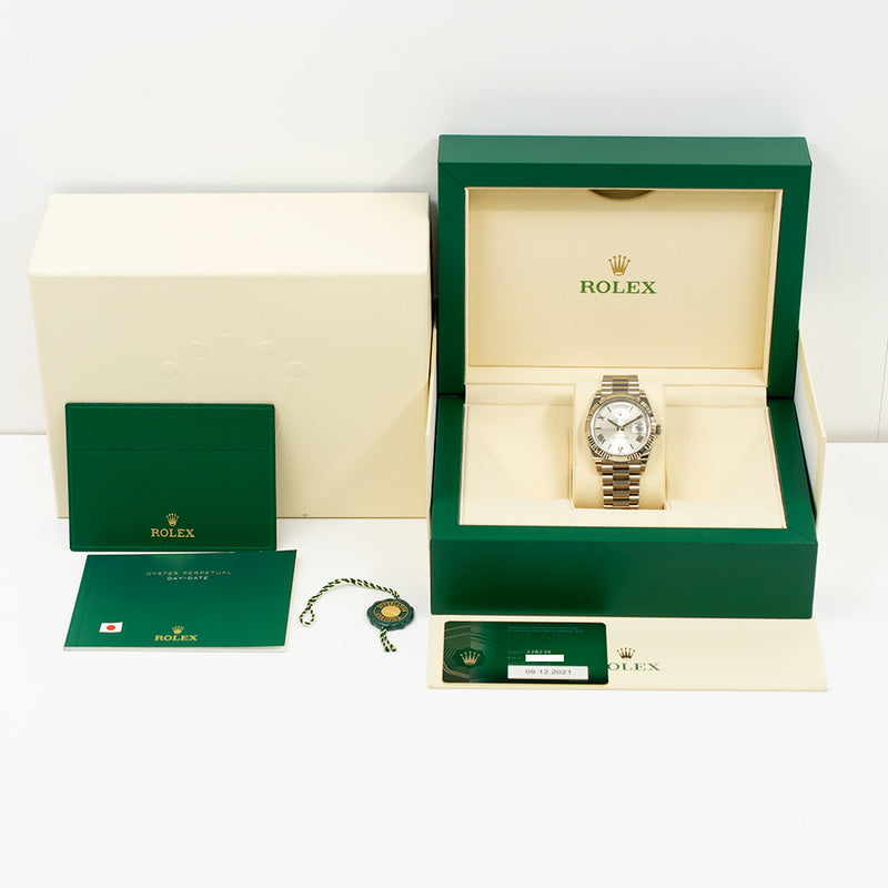 Rolex Day Date 228239 Silver Roman Dial Dec 2021