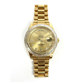 Rolex Day Date II 218398BR Champagne Diamond Dial Jul 2014