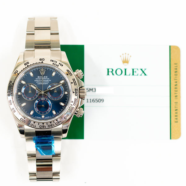 Rolex Daytona 116509 Blue Dial Jul 2017
