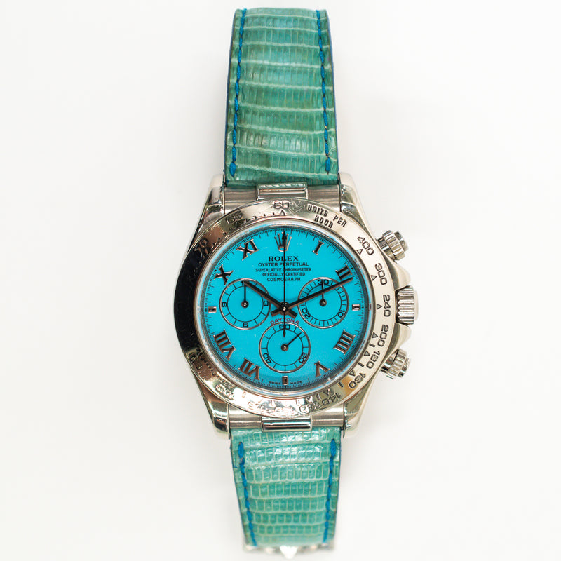 Rolex Daytona 116519 Turquoise Roman Dial May 2002