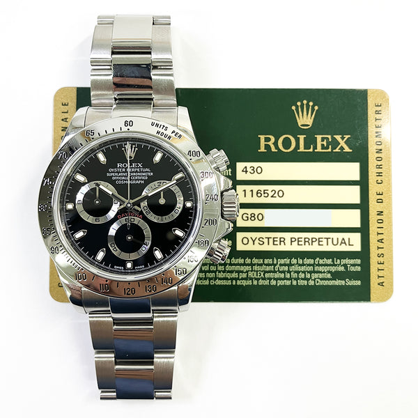 Rolex Daytona 116520 Black Dial Mar 2013