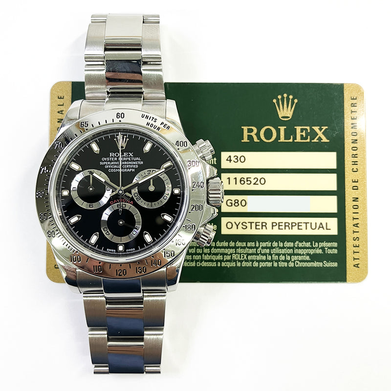 Rolex Daytona 116520 Black Dial Mar 2013