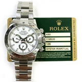 Rolex Daytona 116520 White Dial May 2013