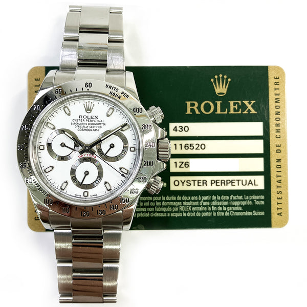 Rolex Daytona 116520 White Dial May 2013