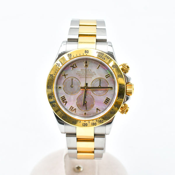 Rolex Daytona 116523NR Black MOP Roman Dial Nov 2005
