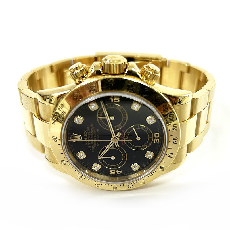 Rolex Daytona 116528 Black Diamond Dial 
