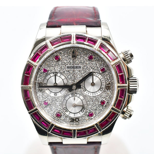 Rolex Daytona 116589SALV Pave Diamond Dial