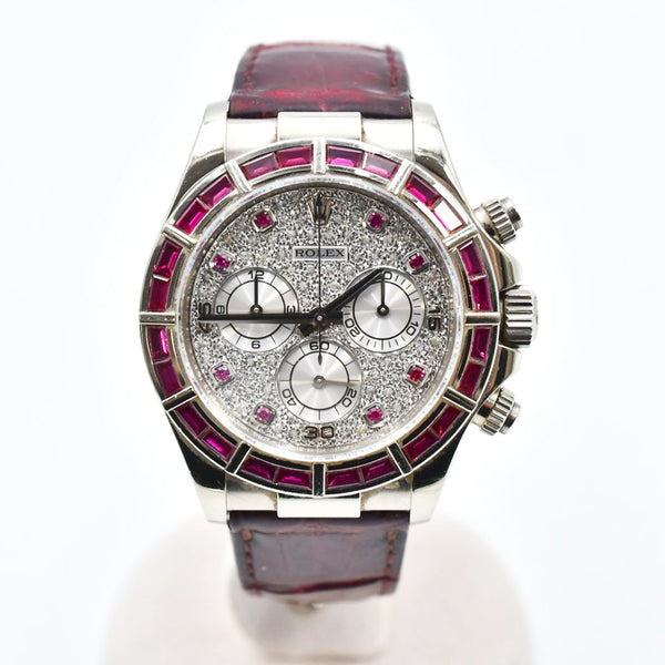 Rolex Daytona 116589SALV Pave Diamond Dial