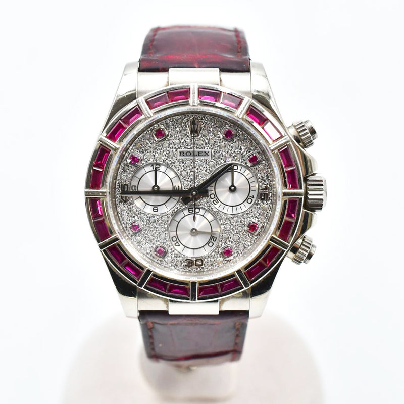 Rolex Daytona 116589SALV Pave Diamond Dial
