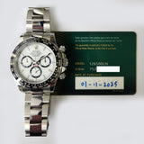 Rolex Daytona 126500LN White Dial Nov 2025 - View 2